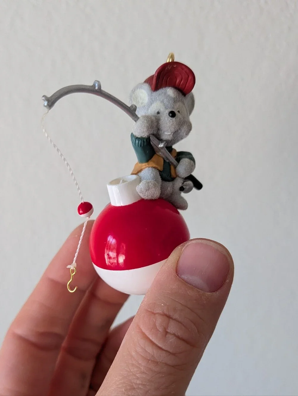 Hallmark Keepsake Christmas Ornament Fishin' Mission Mouse Vintage 2002